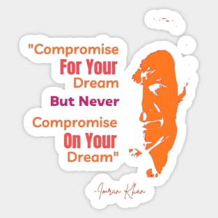 Imran Khan Qoute - Colored Version Sticker